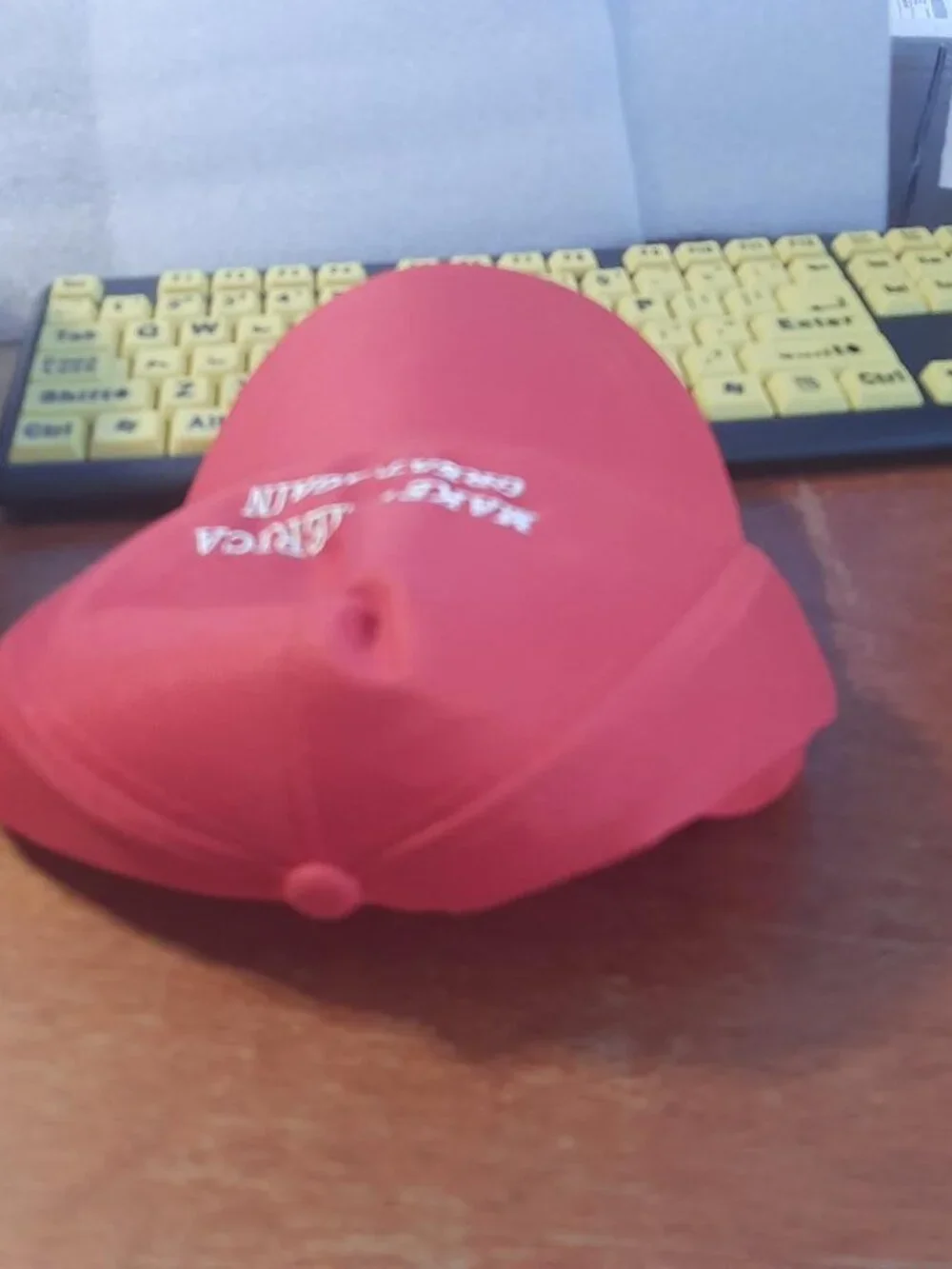 NEW BAG ! Make America Great Again Red Hat & Oh My Gosh Short Wig Blonde Set